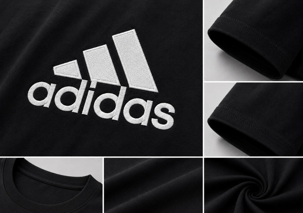 Adidas Tricou Negru Logo Alb