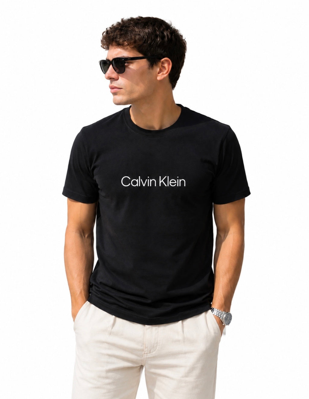 Calvin Klein Tricou Negru Bărbați Logo