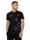Armani Exchange Tricou Bărbați Negru din Bumbac Premium