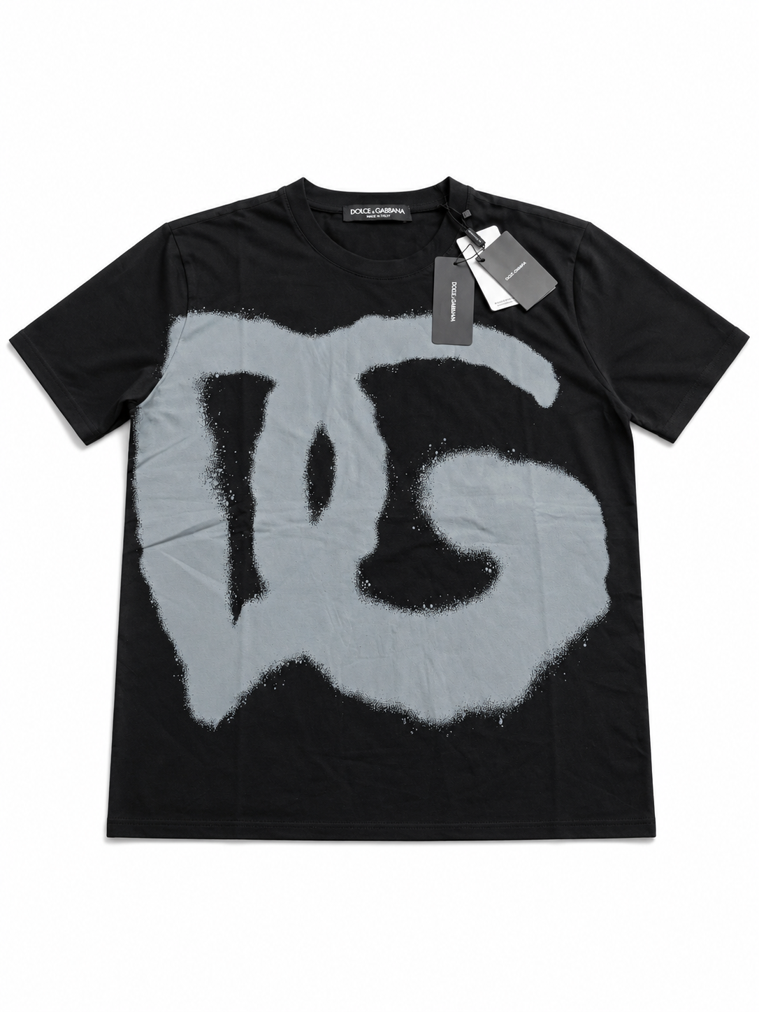 Dolce & Gabbana Tricou Bărbați Negru din Bumbac Premium