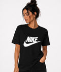 Nike Tricou Damă Negru Logo Alb