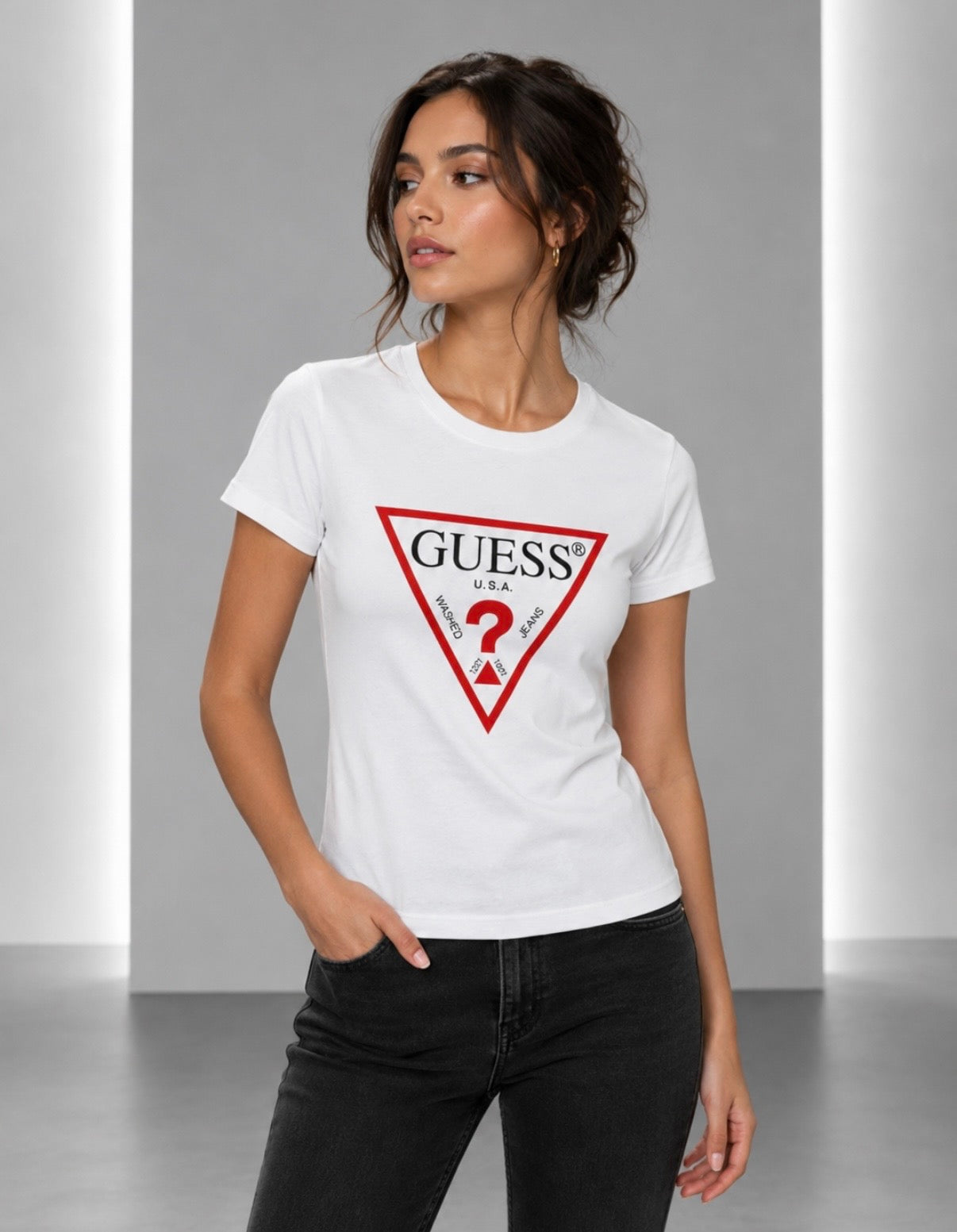 Tricou damă Guess Alb