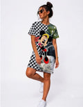 Rochie Mickey Mouse Alb/Negru