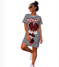 Rochie Minnie Dungi Alb/Negru