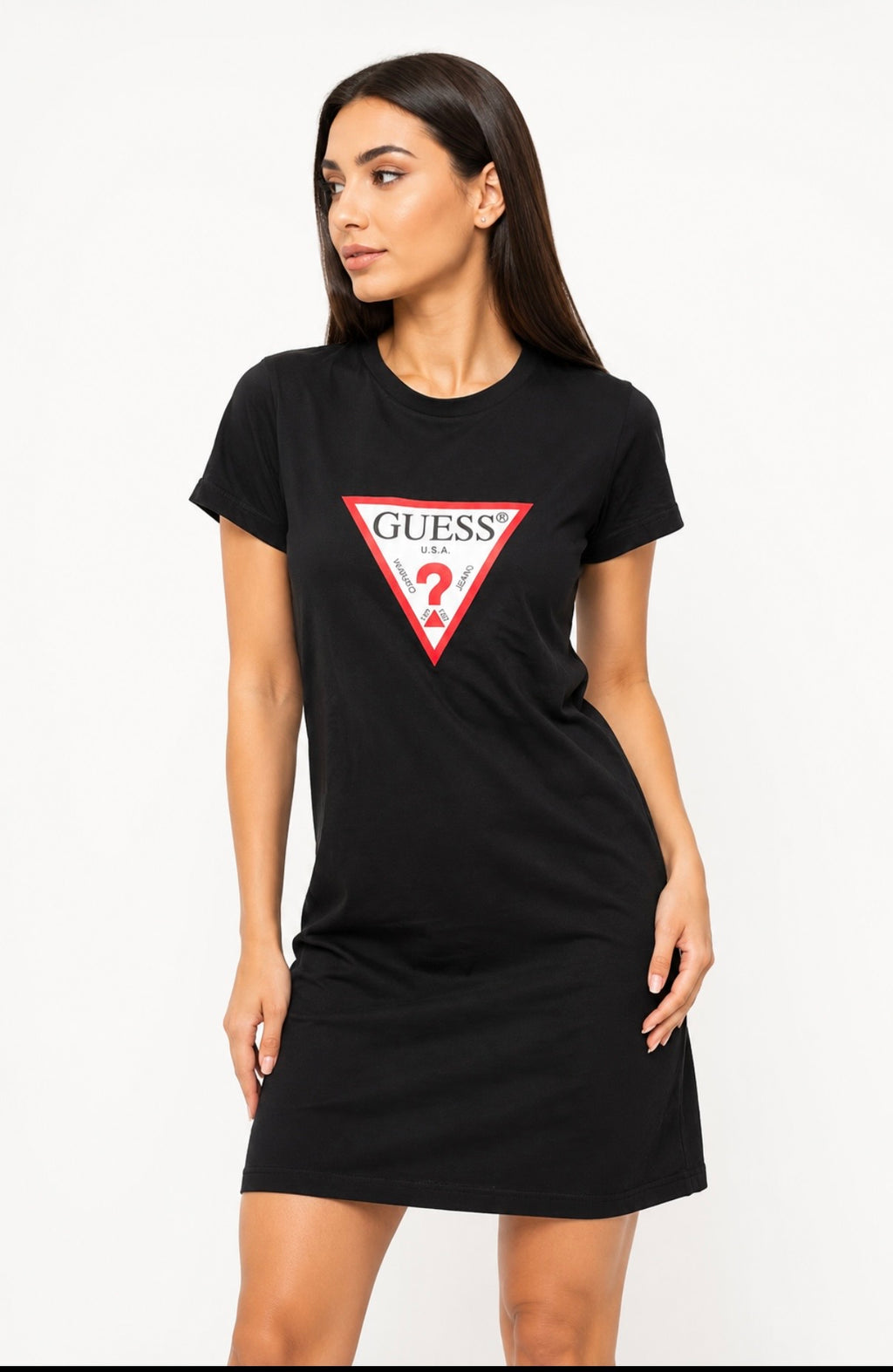 Rochie Guess Neagră Logo