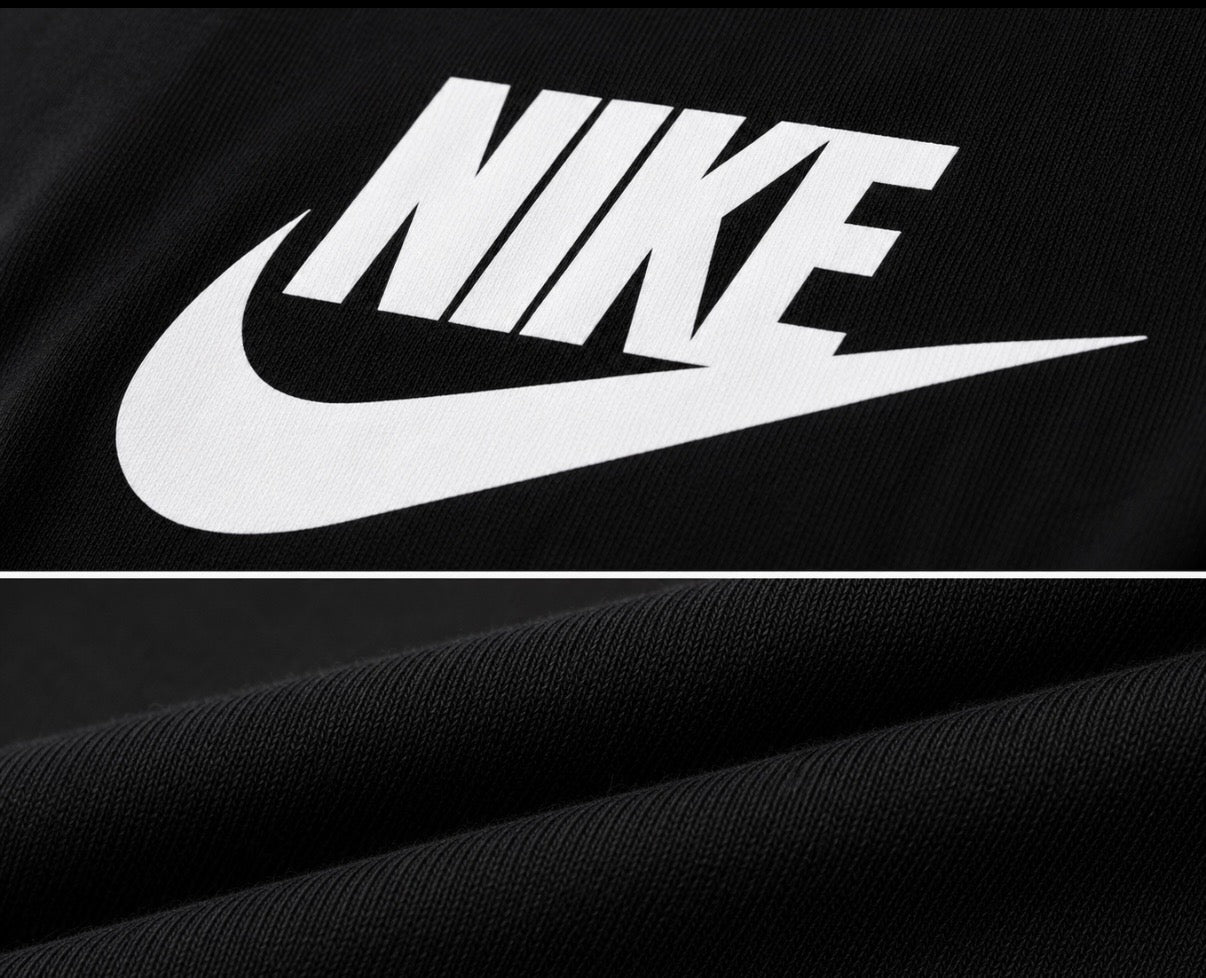 Nike Tricou Damă Negru Logo Alb