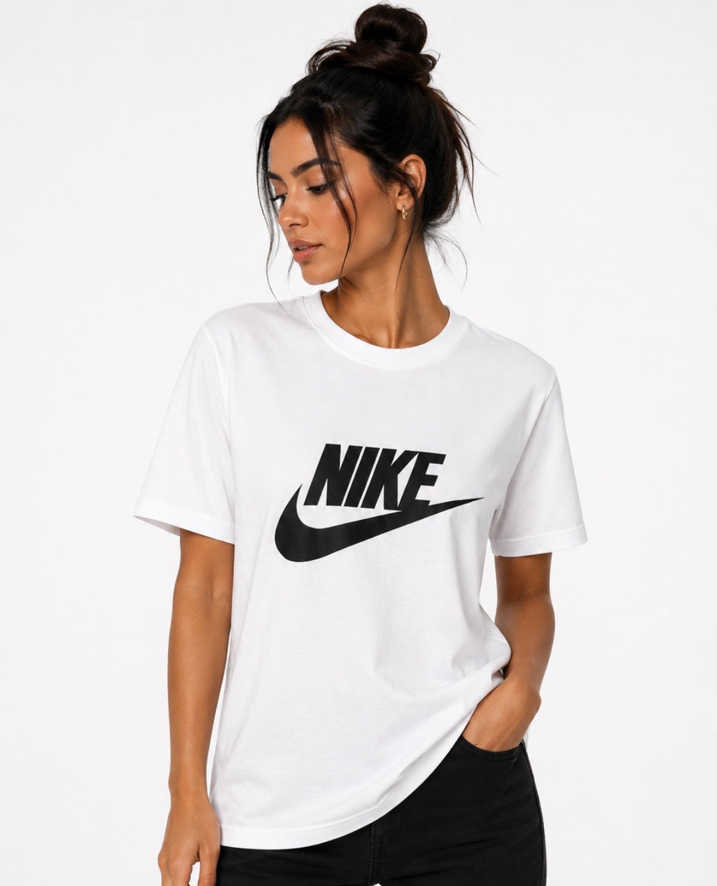 Tricou Nike Alb Damă – Bumbac