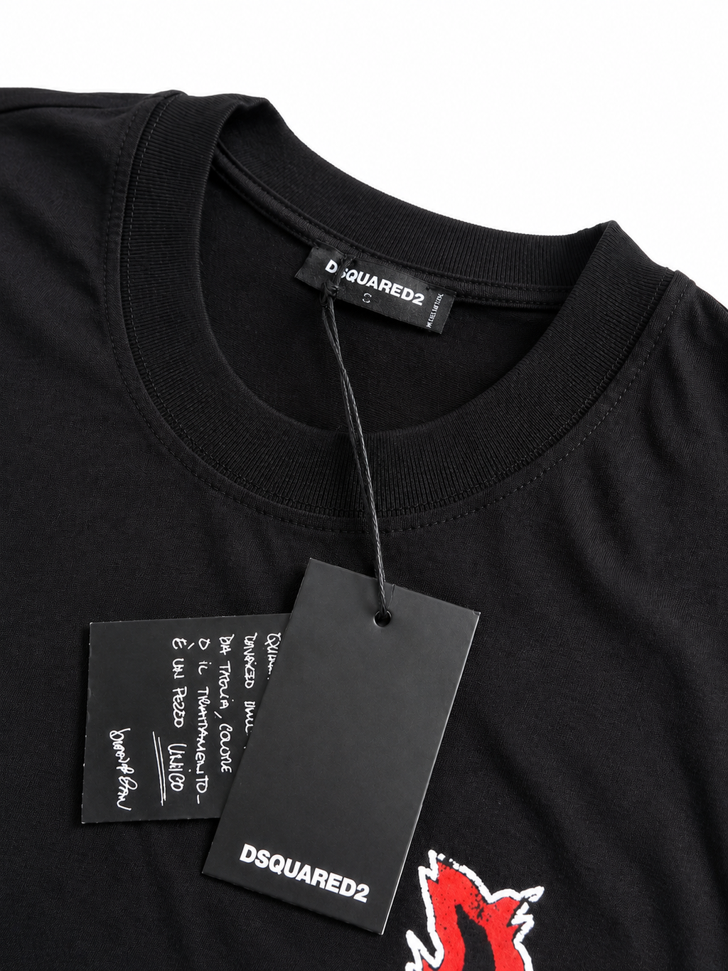 Dsquared2 Tricou Bărbați Negru din Bumbac Premium