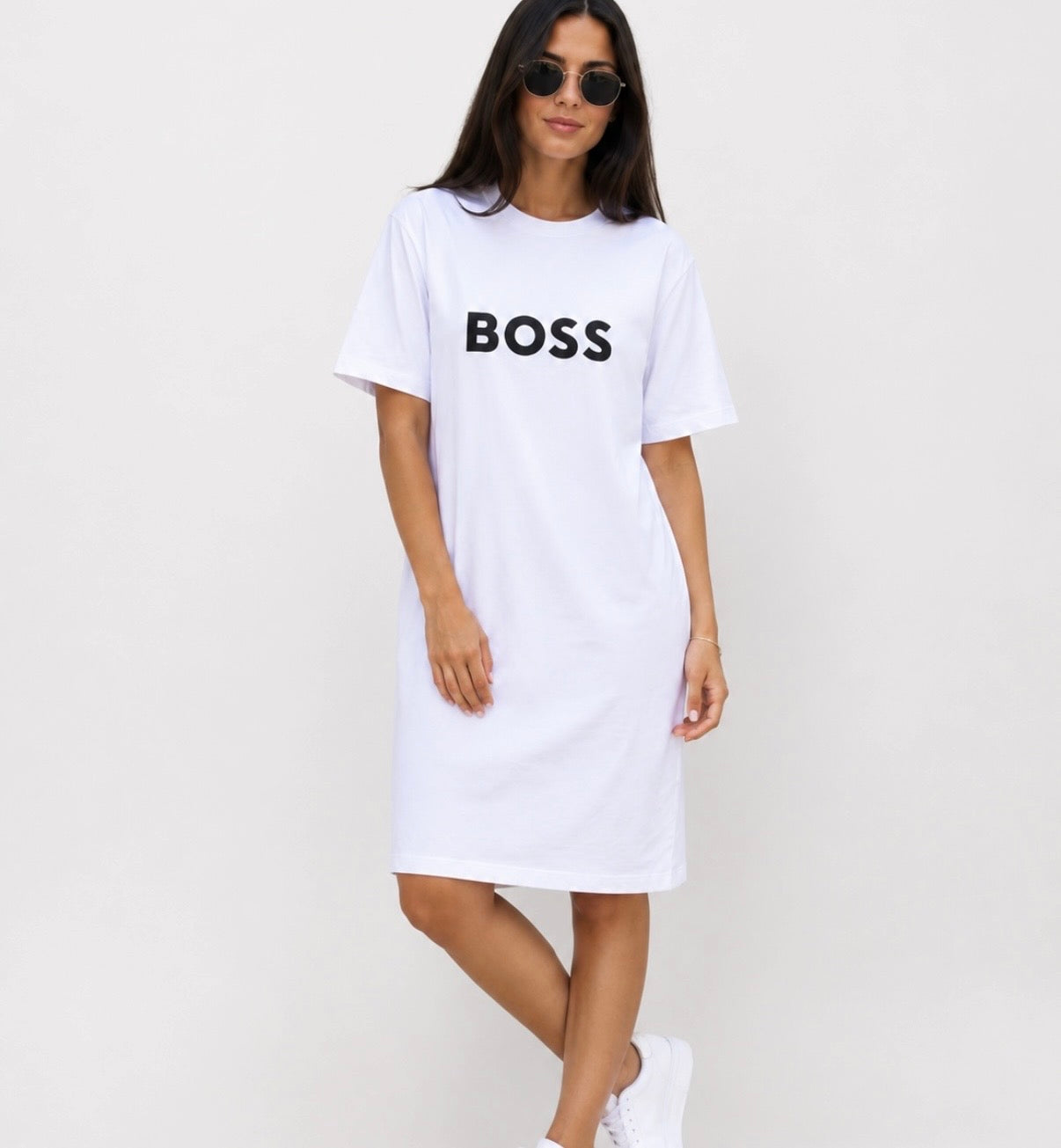Woman’s Rochie Boss Albă