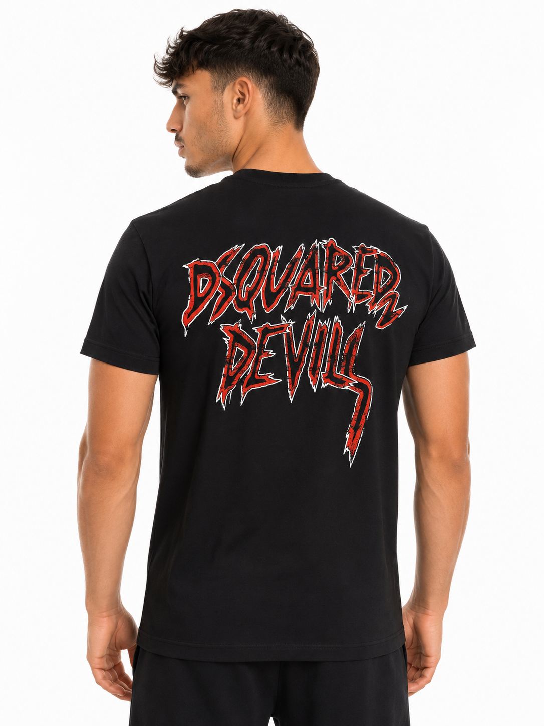 Dsquared2 Tricou Bărbați Negru din Bumbac Premium