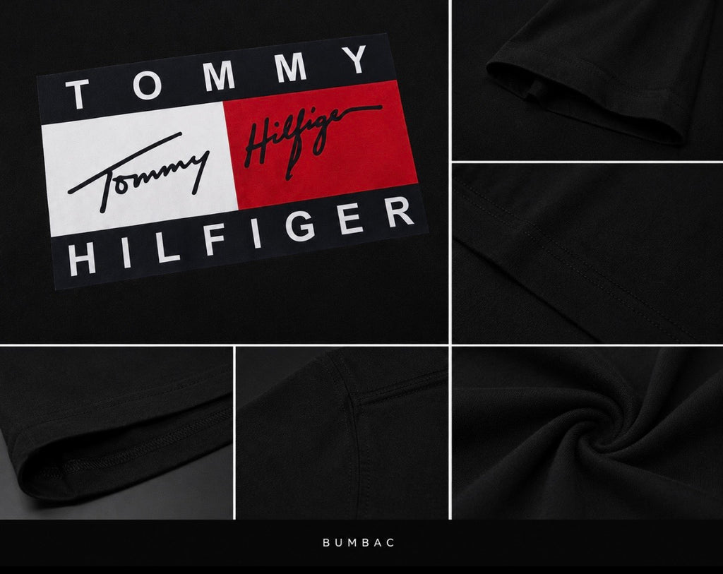 Tricou Femei Tommy Hilfiger – Logo Mare – Negru