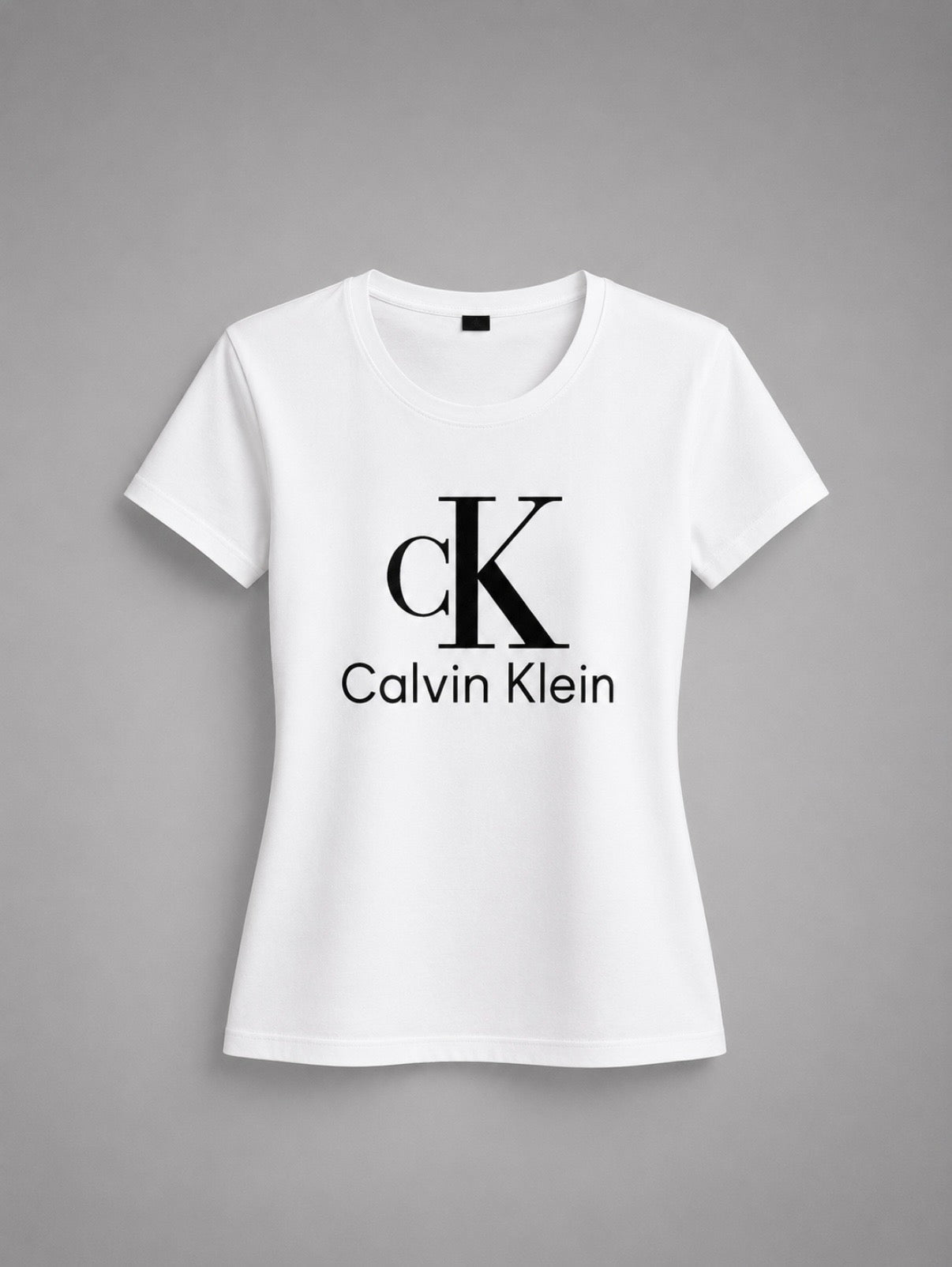 Tricou Femei Calvin Klein – Logo Mare – Alb