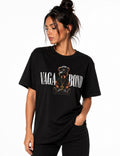 Tricou Vagabond Damă Negru – Bumbac
