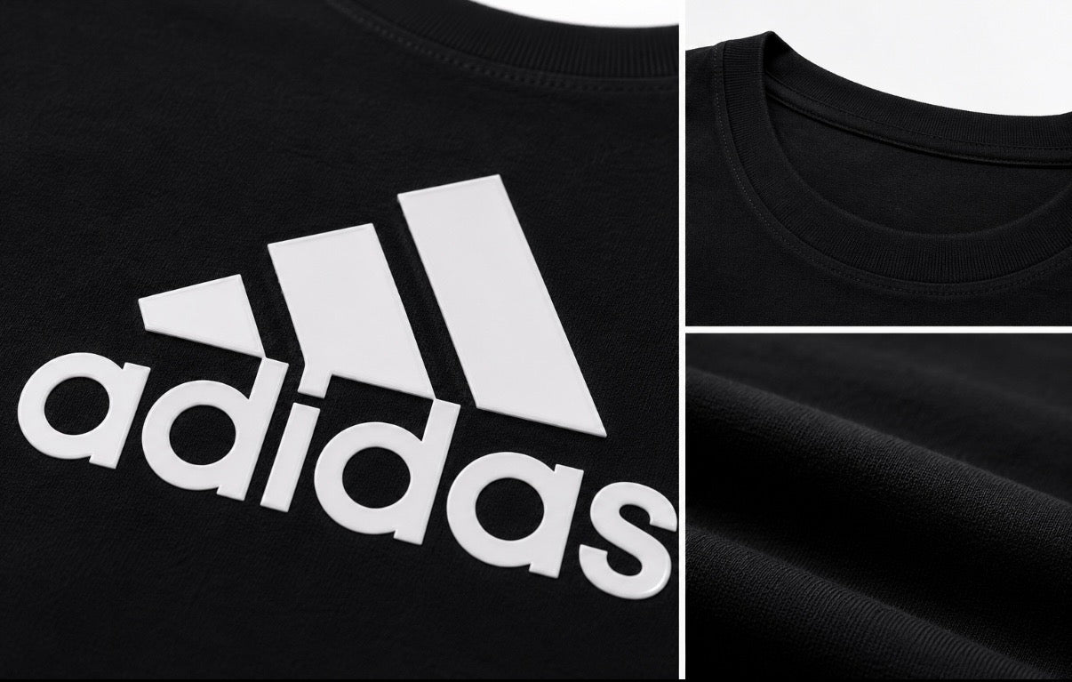 Tricou Negru Adidas Logo – Damă