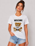 Tricou Moschino Alb Damă – Bumbac