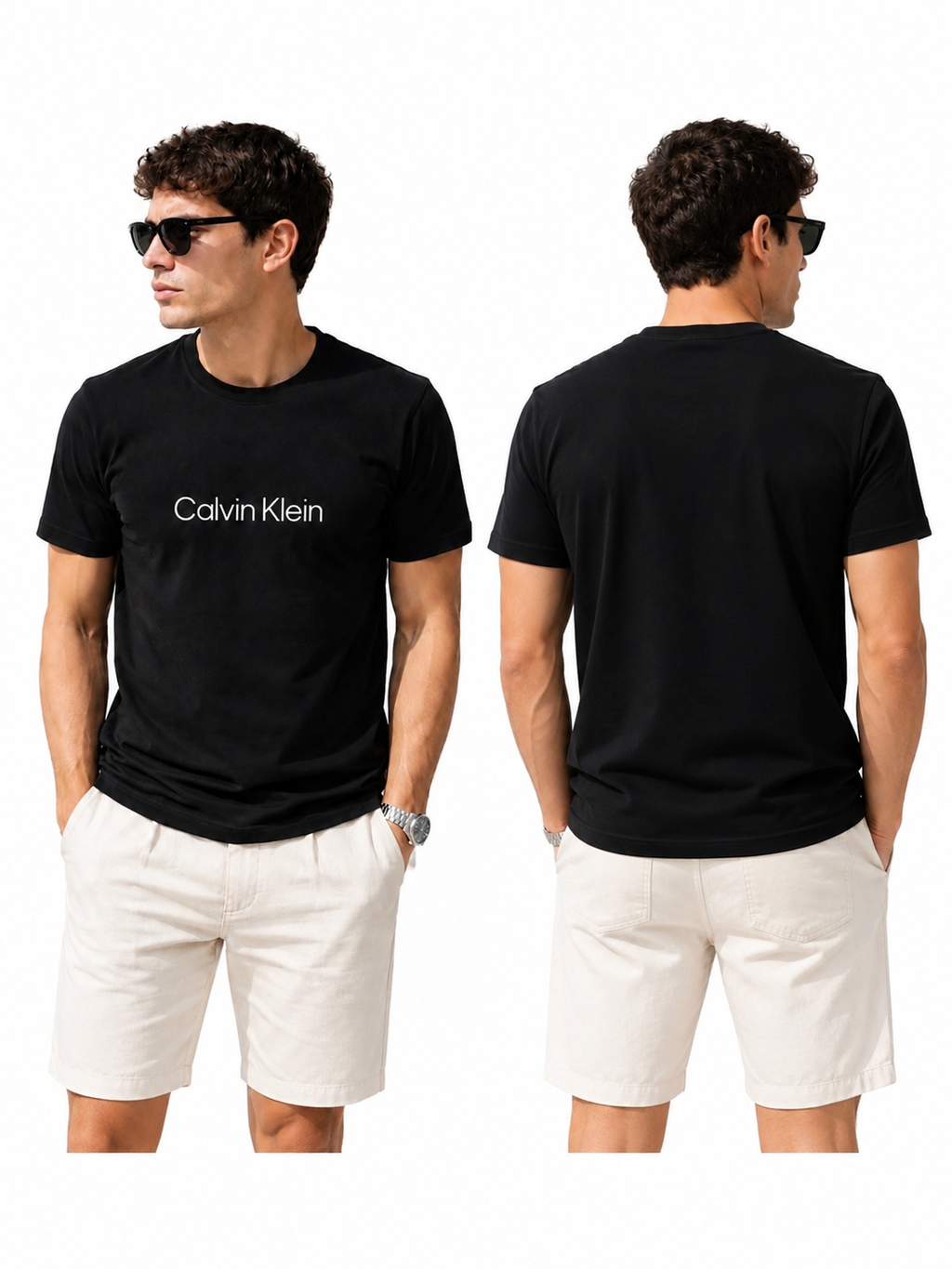 Calvin Klein Tricou Negru Bărbați Logo