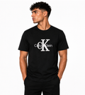 Tricou Calvin Klein Negru cu Logo Brodat