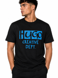 Hugo Tricou Bărbați Negru din Bumbac Premium