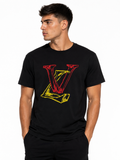 Louis Vuitton Tricou Bărbați Negru din Bumbac Premium