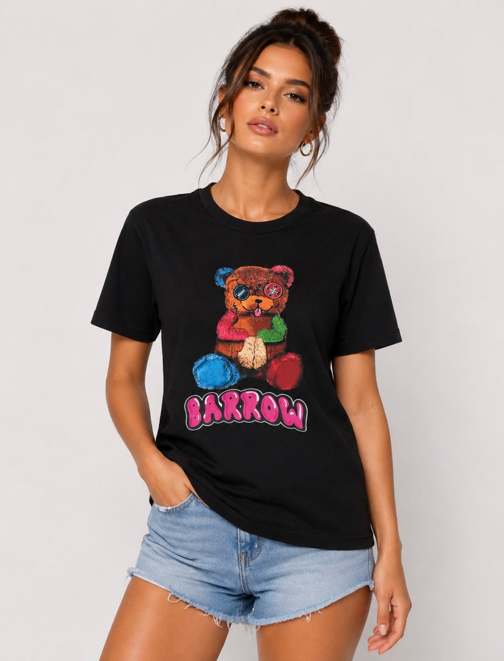 Tricou Barrow Negru Damă – Bumbac