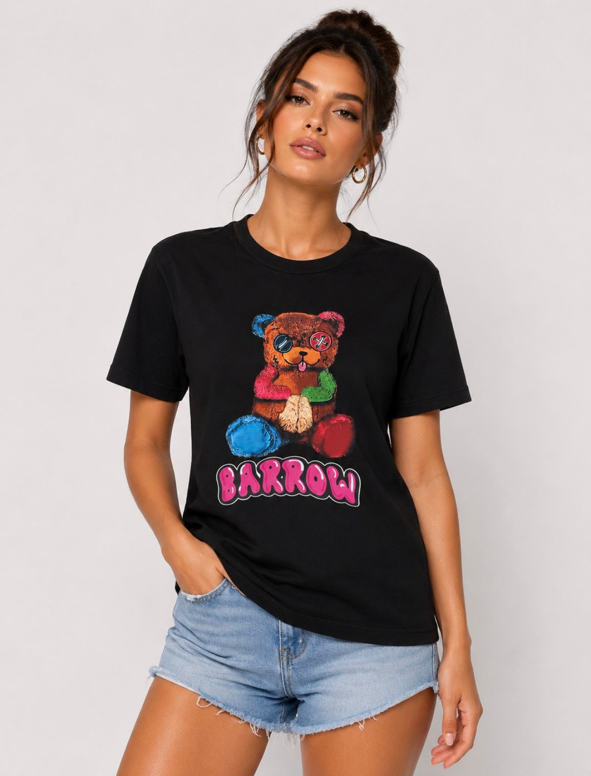 Tricou Barrow Negru Damă – Bumbac